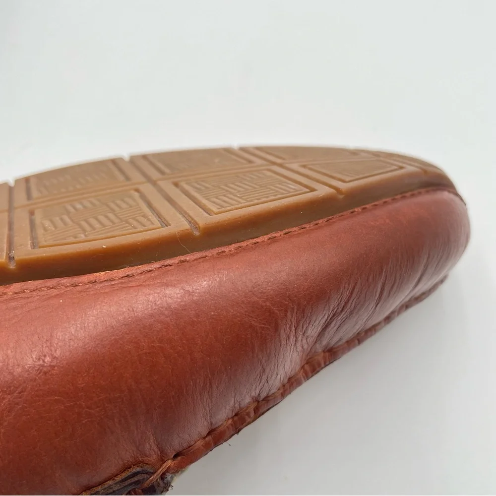 Mens Cole Haan Leather Driving Loafer Brown 8.5 Classic Casual Preppy Bit